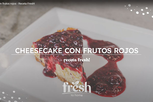 Cheesecake con frutos rojos